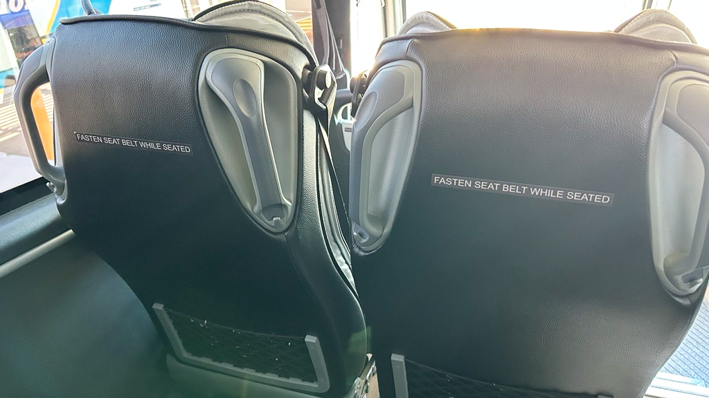 ADR 68/01 seatbelt signage